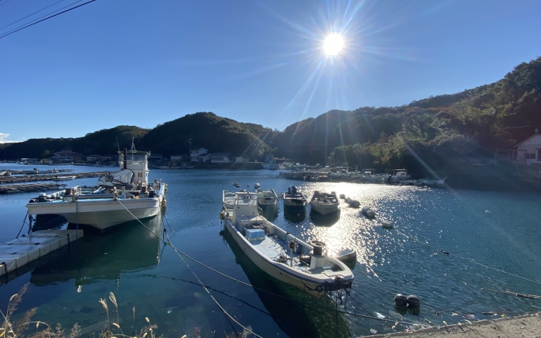 A view from the jetty in Ago Bay during a golf holiday in Mie prefecture 