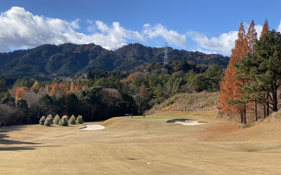 Wide view of Suzuka Country Club golf course in Mie prefecture, Japan