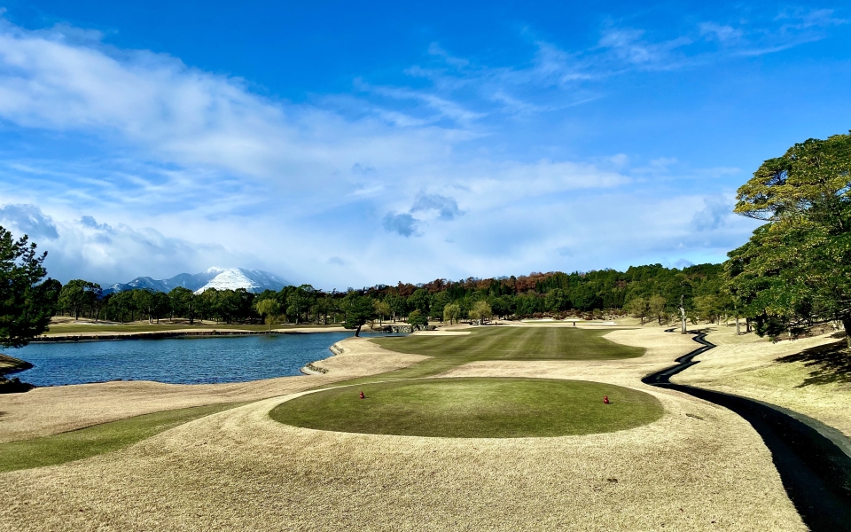 Wide view of Ryosen Golf Club in Mie prefecture, Japan